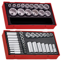 Teng Tools 47 Piece Mixed Drive SAE Socket Set TT1215AF-KIT1